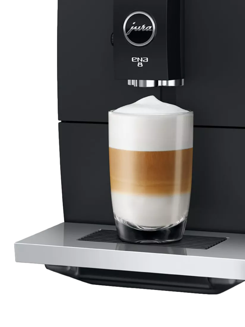 JURA ENA 8 compact coffee machine Metropolitan Black (British brand)