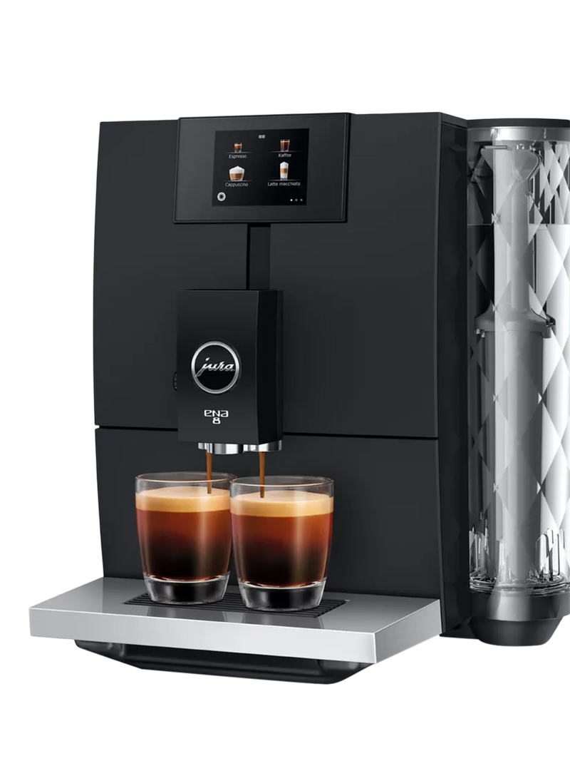 JURA ENA 8 compact coffee machine Metropolitan Black (British brand)