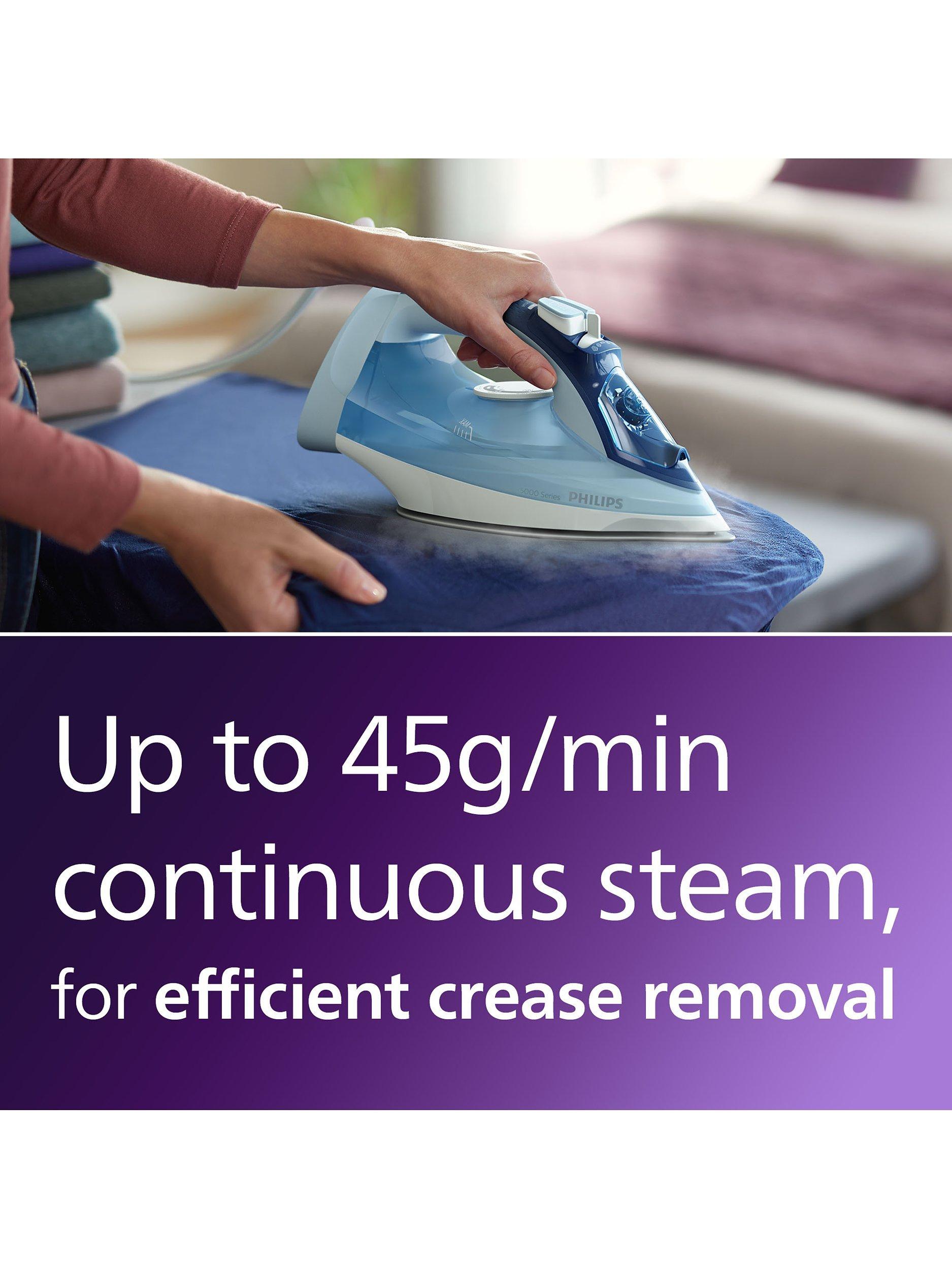 Philips 5000 Series steam iron blue - British product