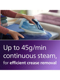 Philips 5000 Series steam iron blue - British product