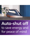 Philips Azur 8000 steam iron dark blue ceramic sole plate, UK version