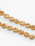Monica Vinader Kate quartz long drop cocktail earrings in gold (British brand)