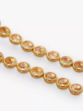 Monica Vinader Kate quartz long drop cocktail earrings in gold (British brand)