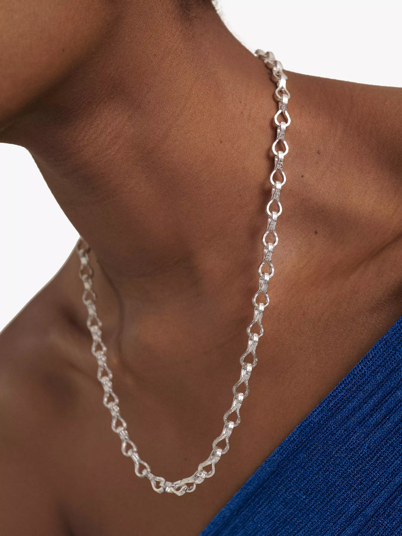 Monica Vinader sterling silver chain necklace 50cm, imported from the UK