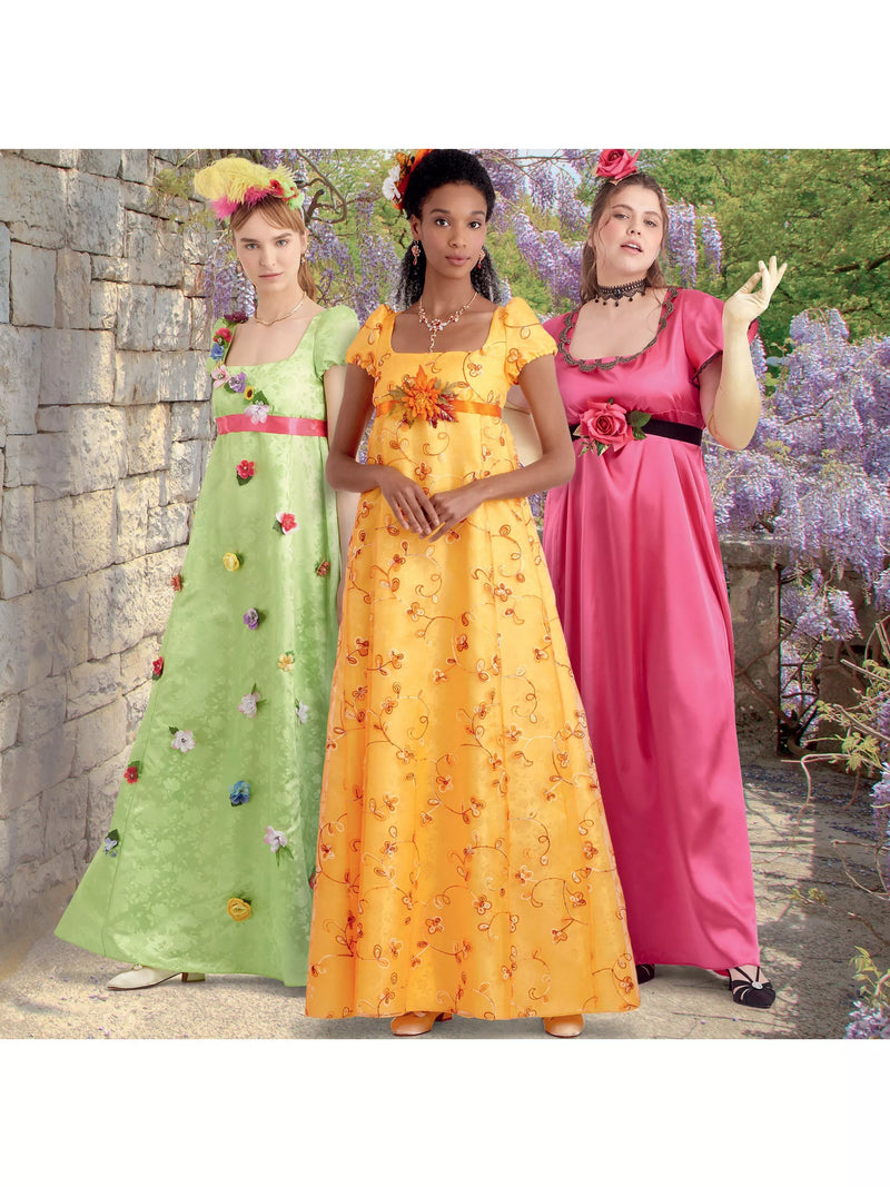 Simplicity sewing pattern regency style dresses misses and women's - British product