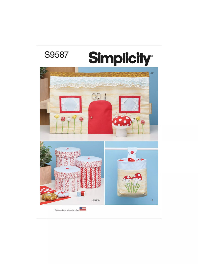 Simplicity Swing Room Accessories sewing pattern S9587OS, imported from the UK