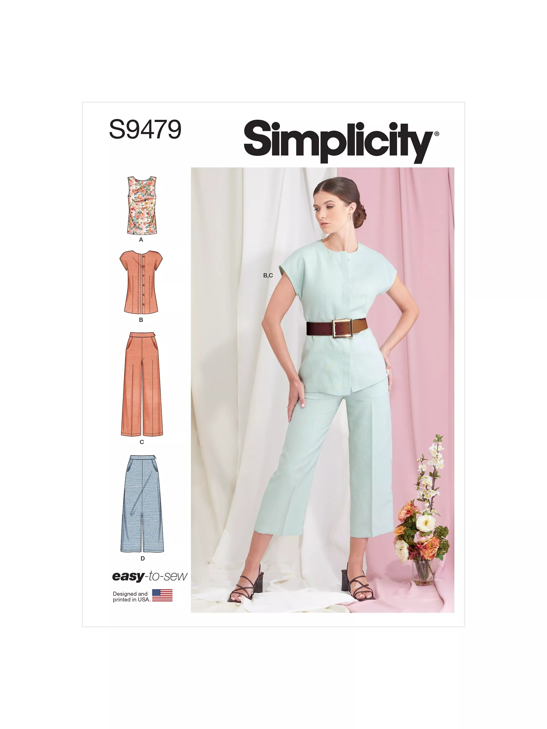 Simplicity misses sportswear sewing pattern S9479 - British product