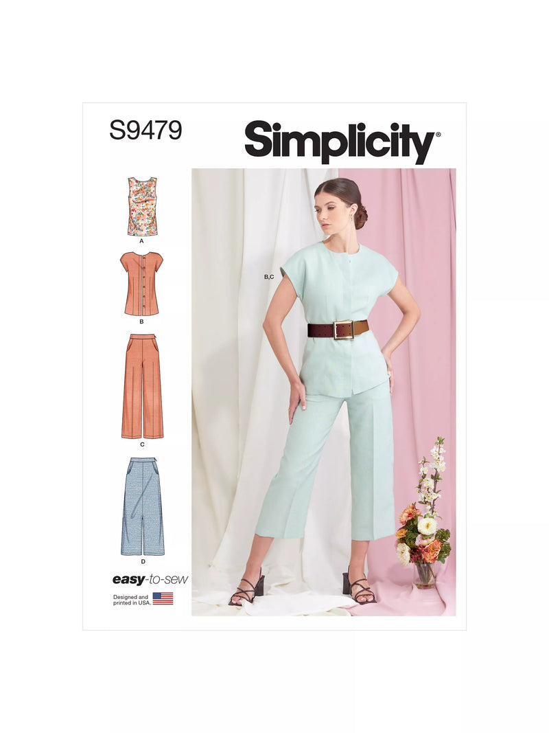 Simplicity misses sportswear sewing pattern S9479 - British product