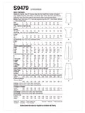 Simplicity misses sportswear sewing pattern S9479 - British product