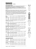 Simplicity S9502 Regency costume sewing pattern, UK version