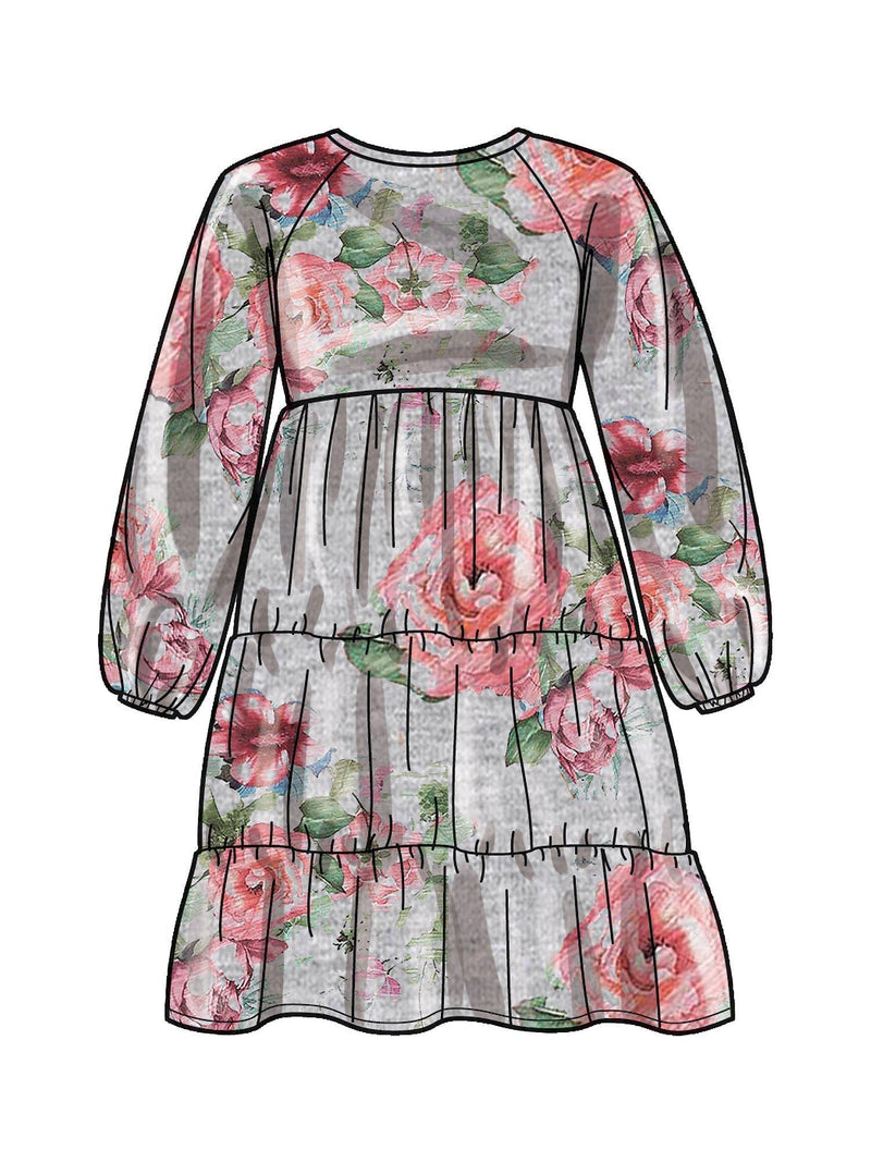 Simplicity sewing pattern S9380 sweatshirt dress, imported from the UK