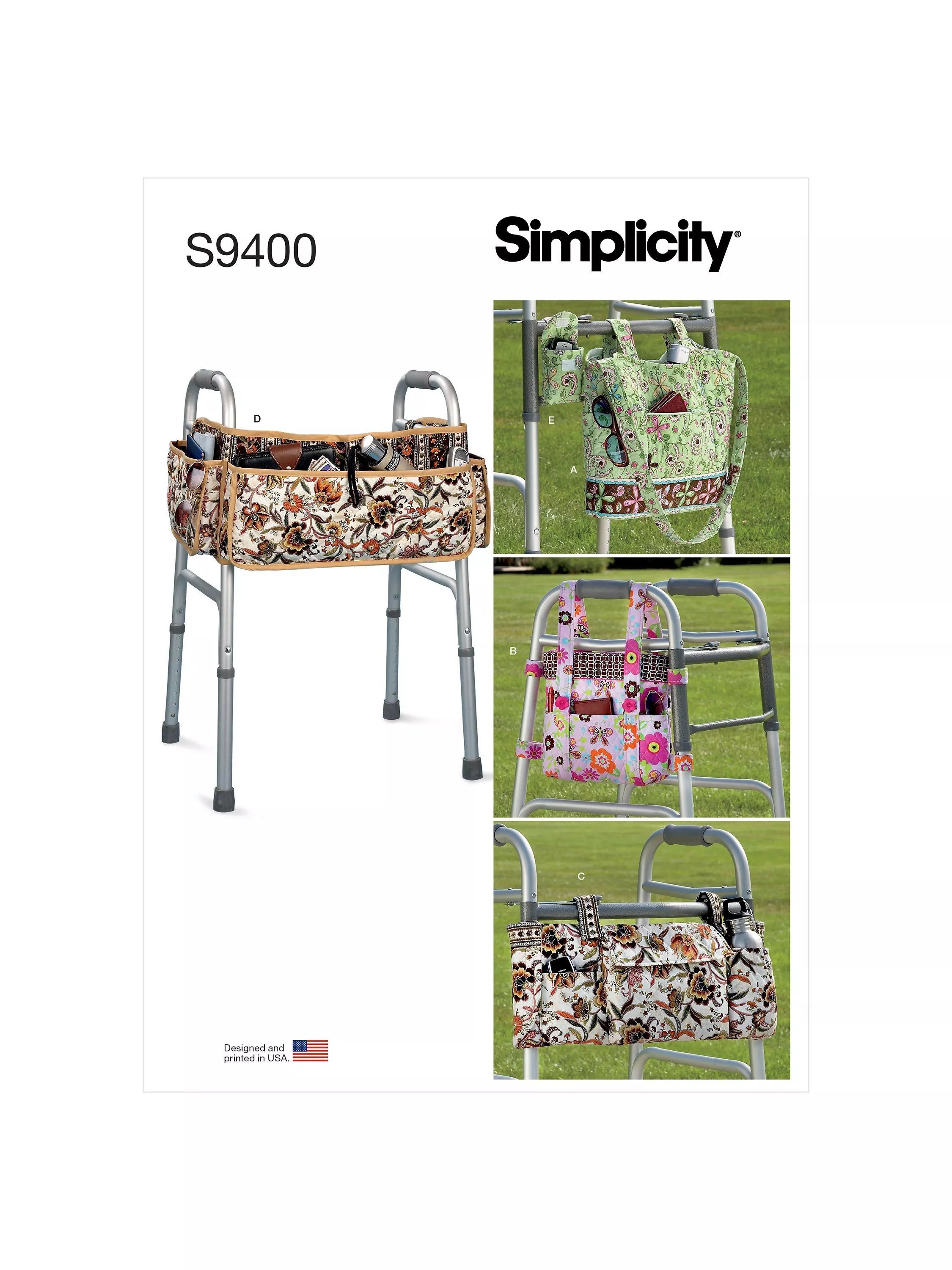 Simplicity S9400 walker accessories sewing pattern - British product