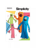 Simplicity Tube People costume sewing pattern XS-XL (British brand)