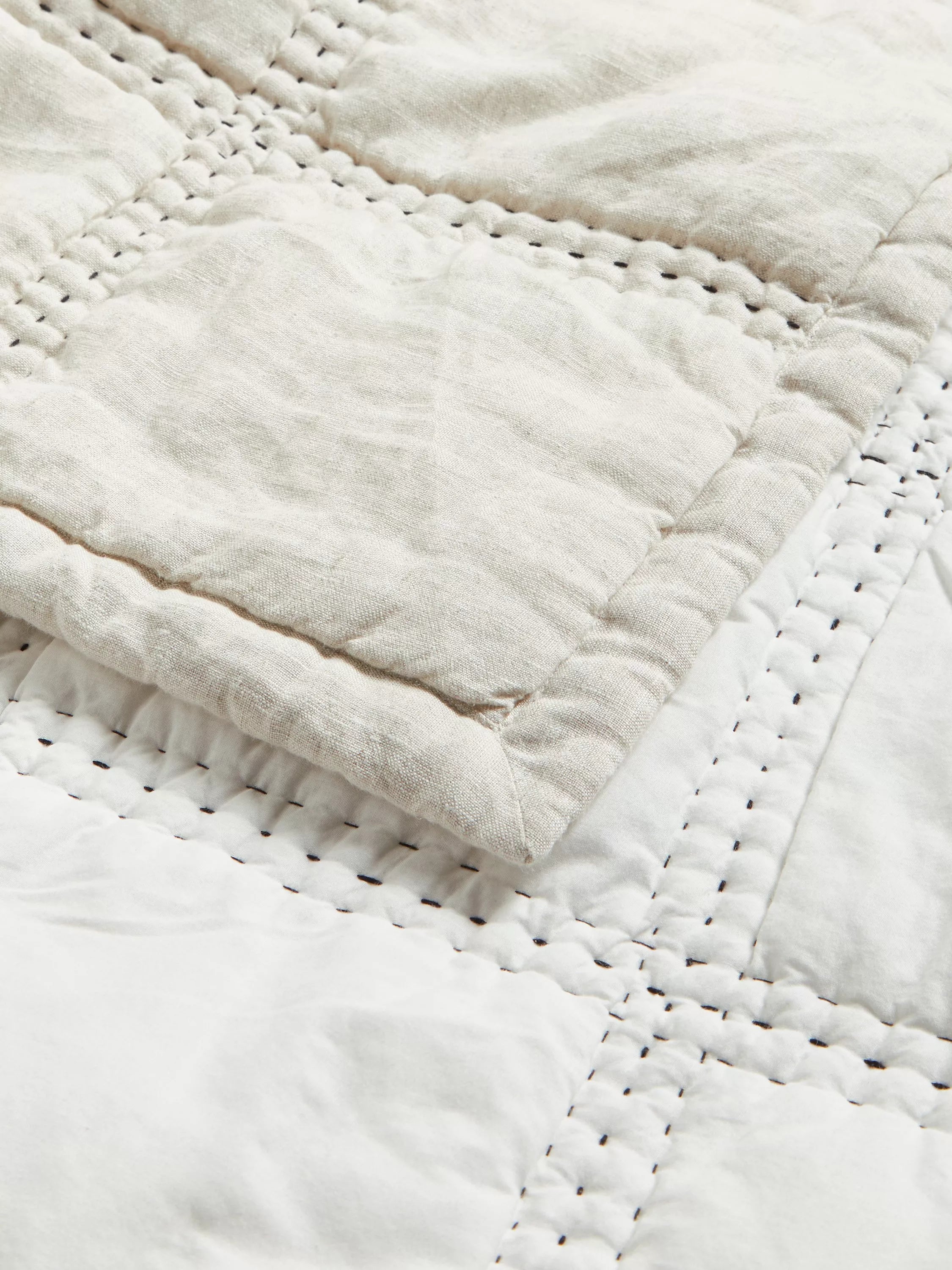 John Lewis linen blend quilt Natural super king size (British brand)