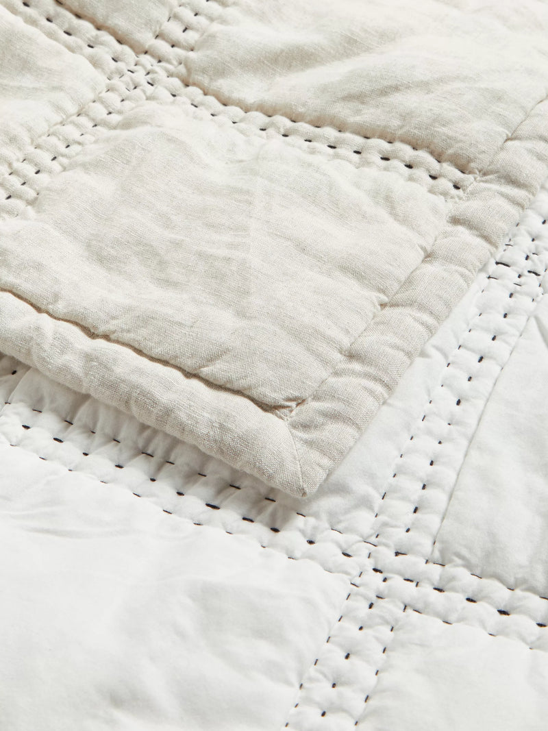 John Lewis linen blend quilt Natural super king size (British brand)