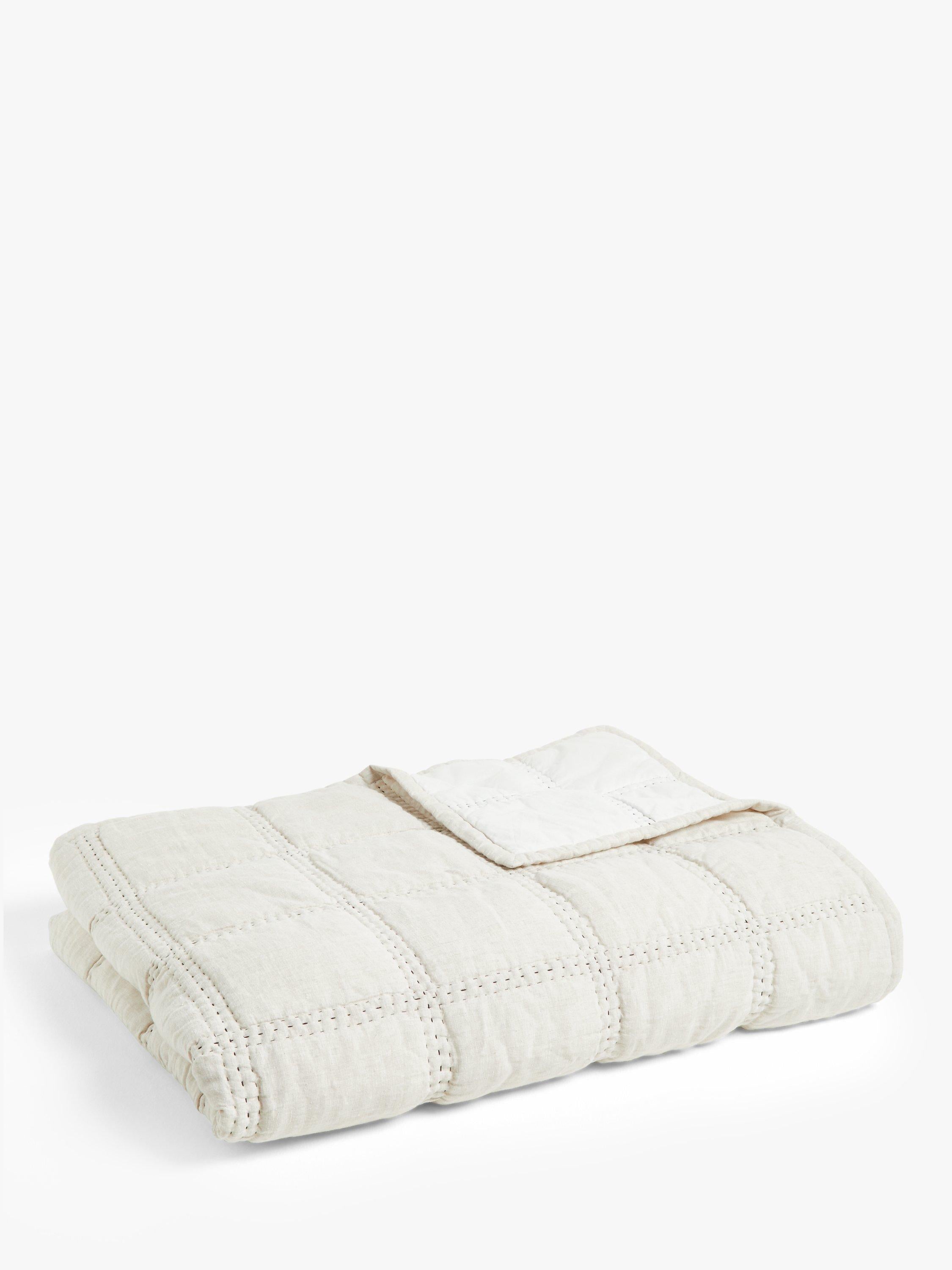 John Lewis linen blend quilt Natural super king size (British brand)