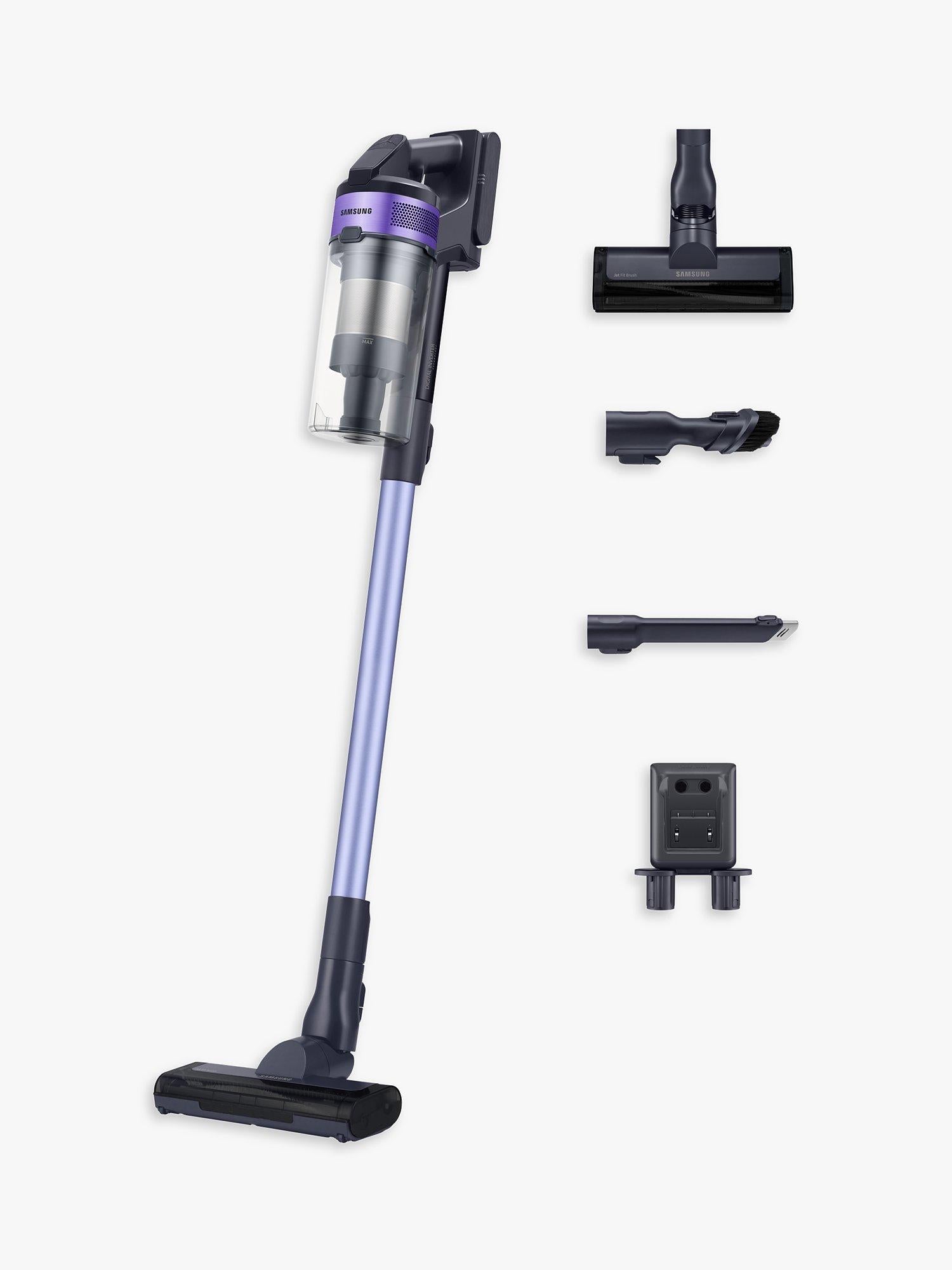 Samsung cordless stick vacuum cleaner in teal violet color (British brand)