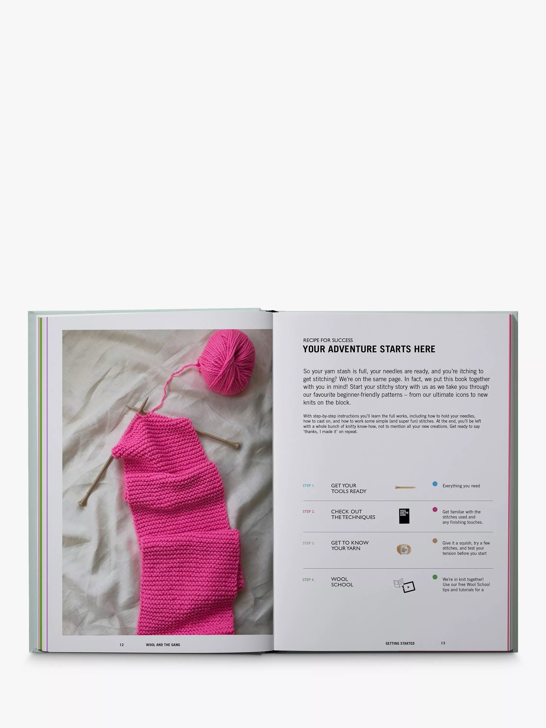 Wool & The Gang Alpachino Merino knitting pattern book (British brand)