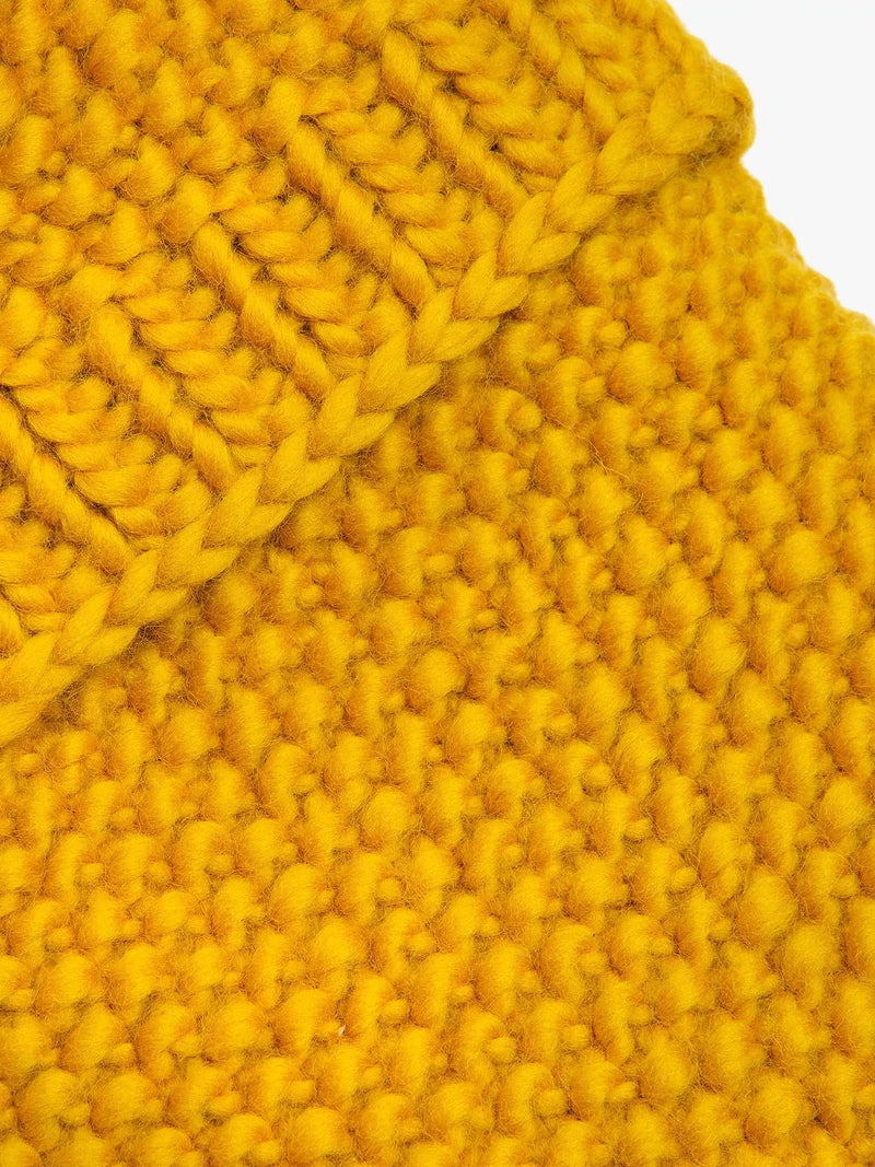 Wool Couture hot water bottle knitting kit Mustard, UK version