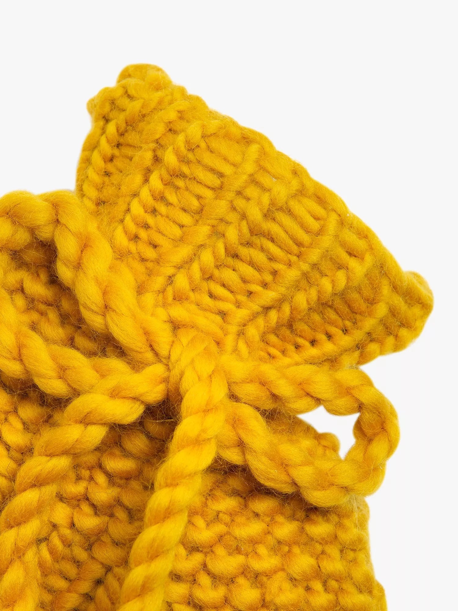 Wool Couture hot water bottle knitting kit Mustard, UK version