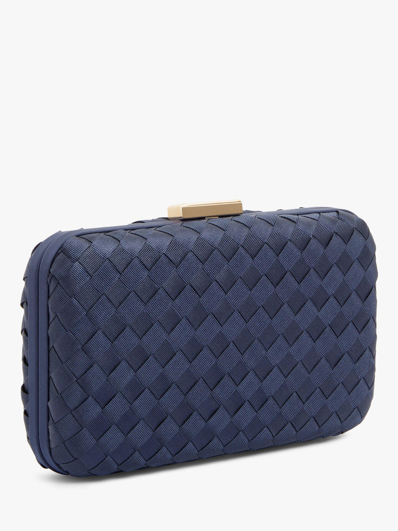 John Lewis Stella grossgrain weave clutch bag, imported from the UK