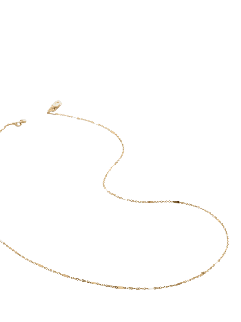 Monica Vinader shimmer chain necklace 14ct gold - British product