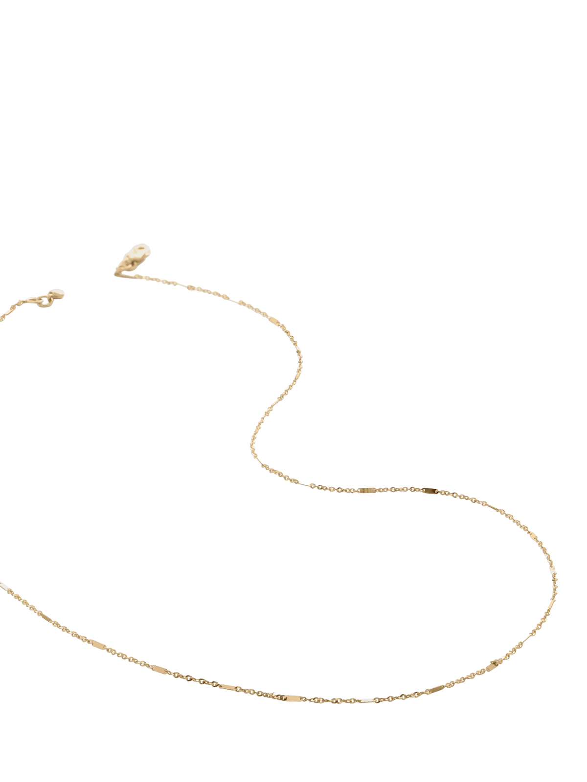 Monica Vinader shimmer chain necklace 14ct gold - British product