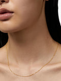 Monica Vinader shimmer chain necklace 14ct gold - British product