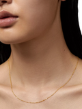 Monica Vinader shimmer chain necklace 14ct gold - British product
