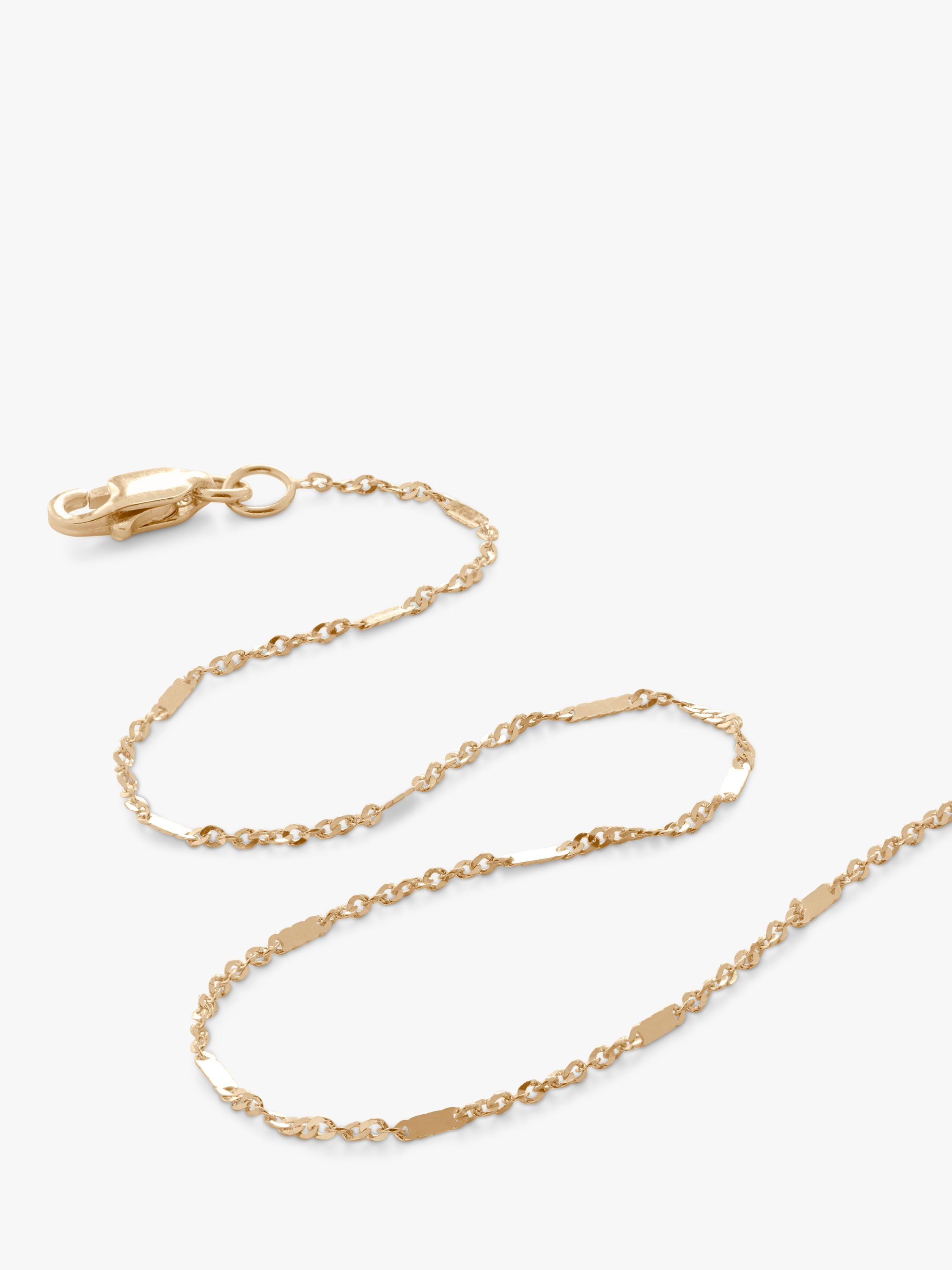 Monica Vinader shimmer chain necklace 14ct gold - British product