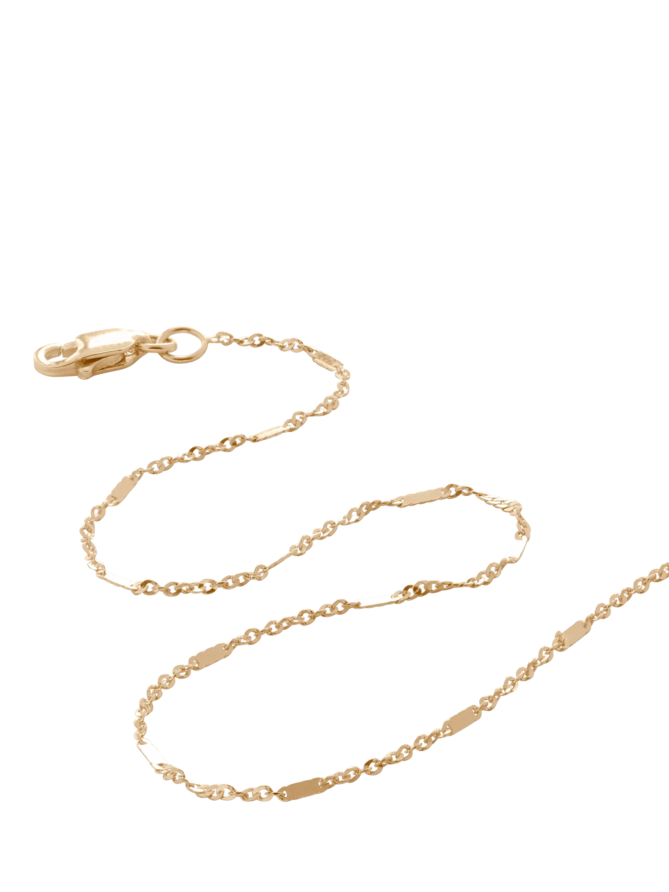 Monica Vinader shimmer chain necklace 14ct gold - British product