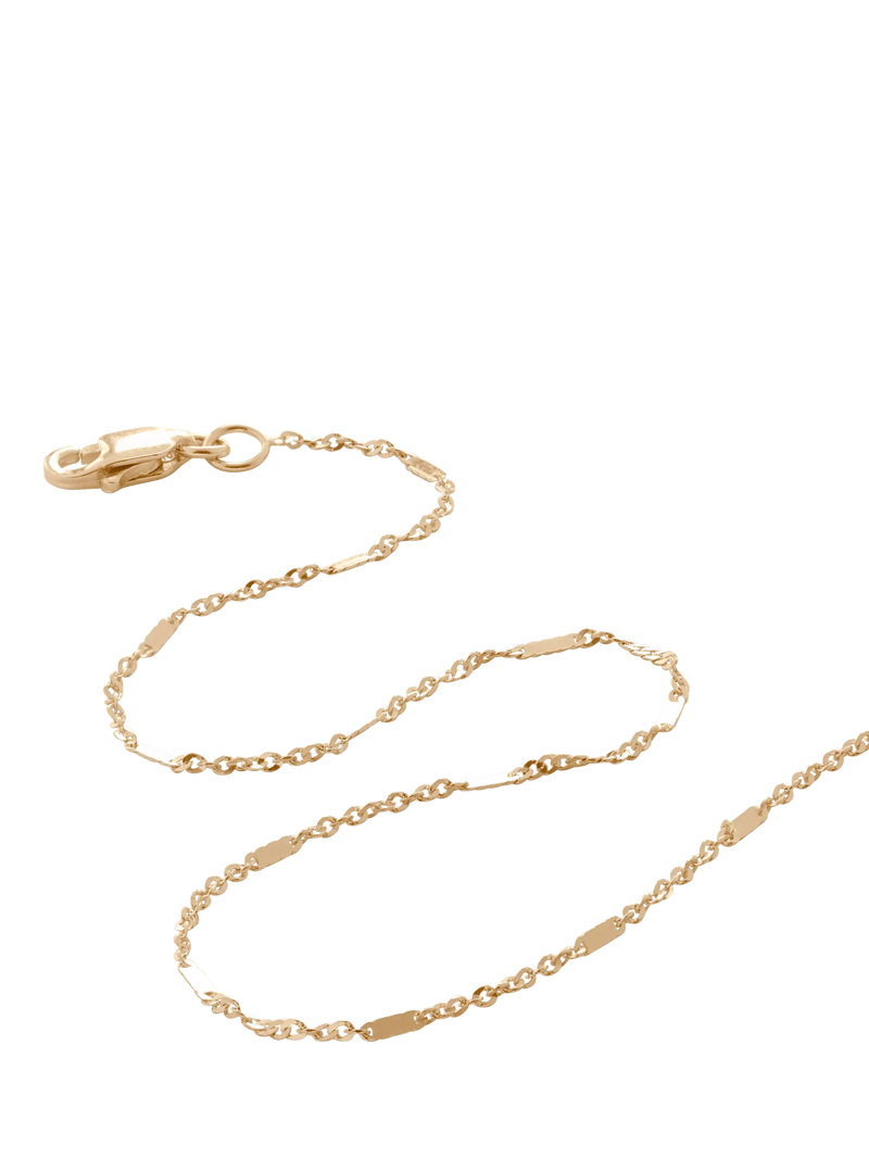 Monica Vinader shimmer chain necklace 14ct gold - British product