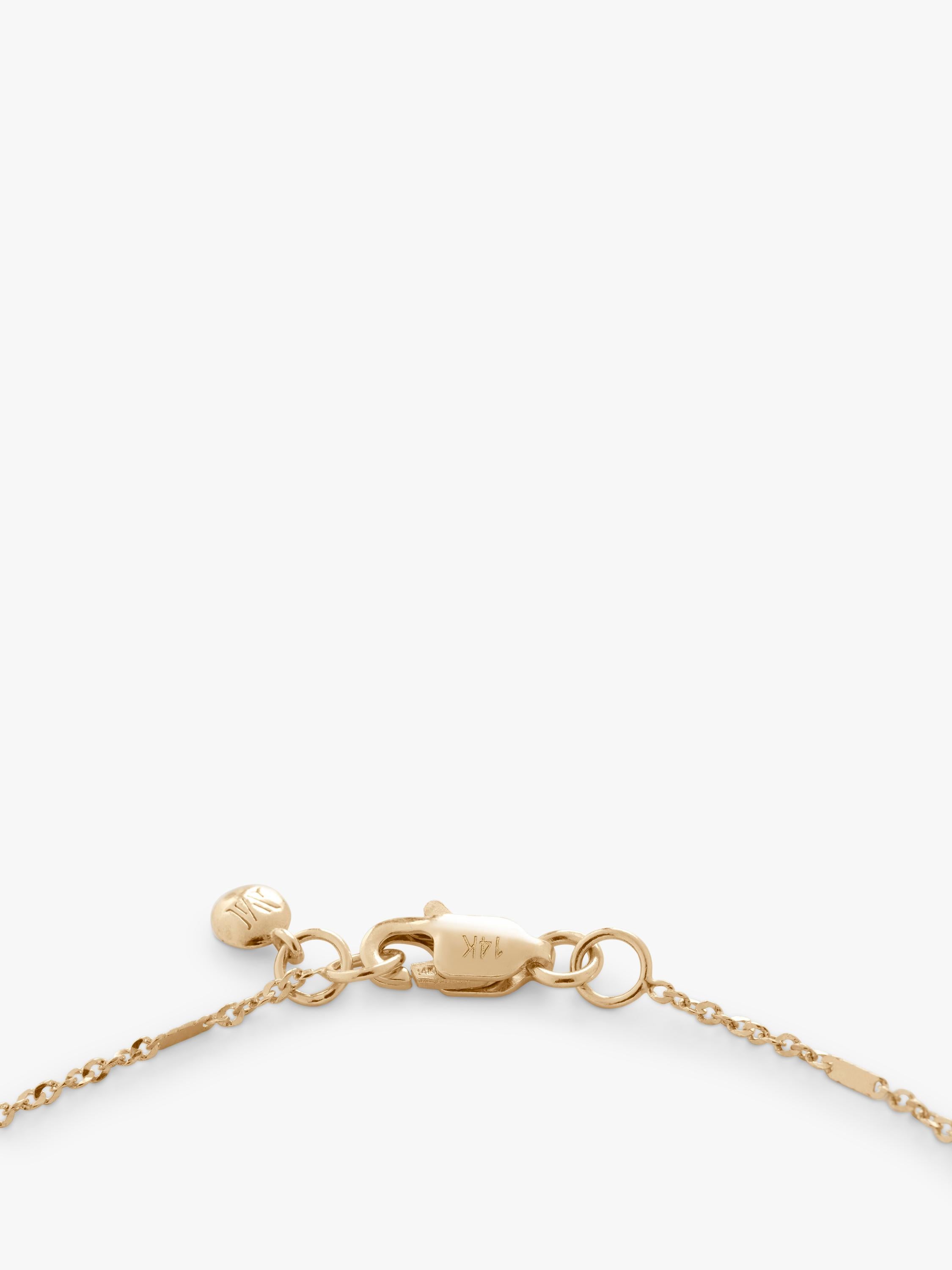 Monica Vinader shimmer chain necklace 14ct gold - British product