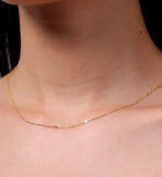 Monica Vinader shimmer chain necklace 14ct gold - British product