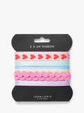 Hearts Ric Rac Ribbons Set Of 5 Multi