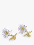 Alex Monroe drop earrings daisy and baby bee design, imported from the UK