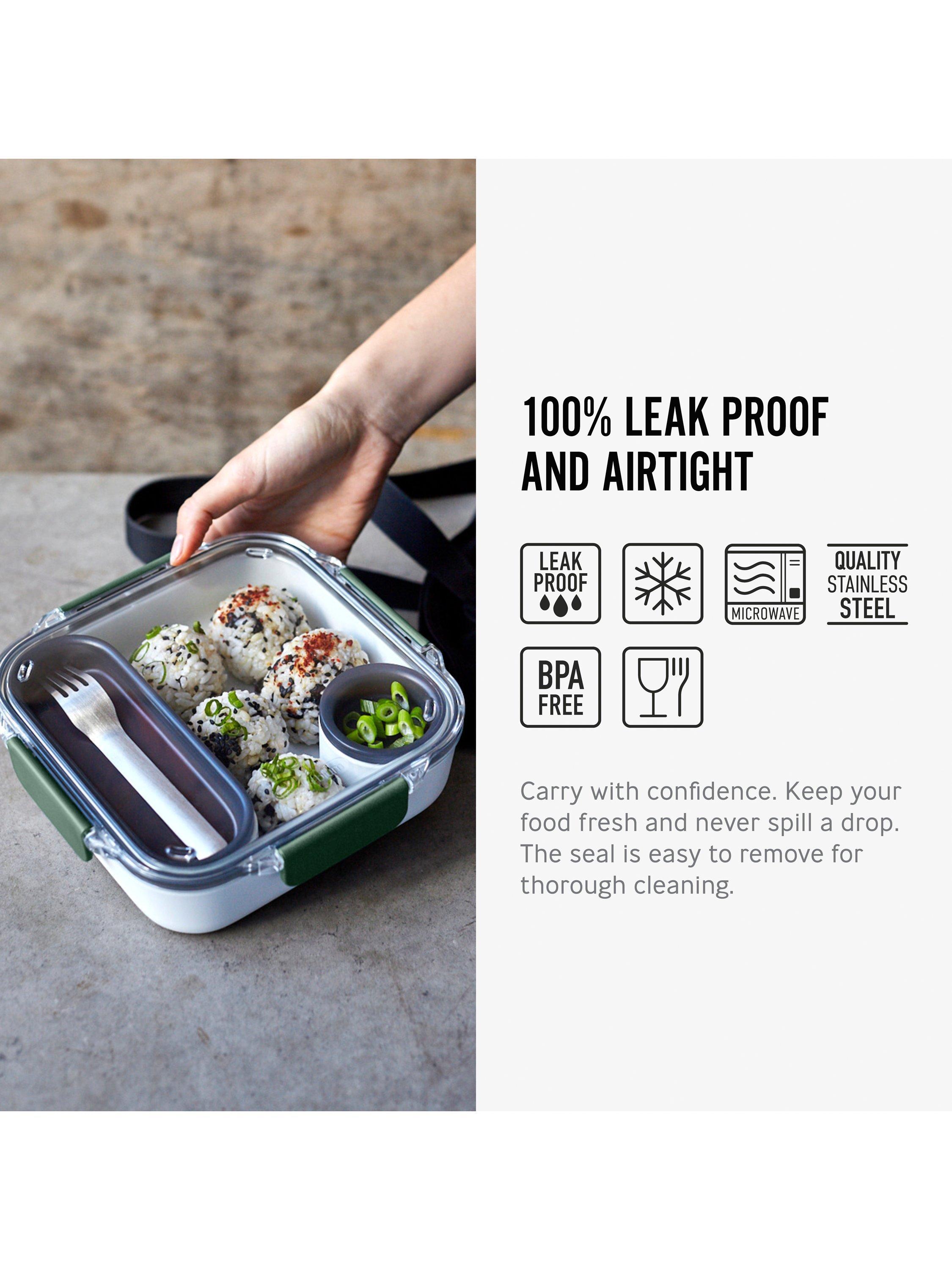 black+blum square plastic lunch box 1L - British product