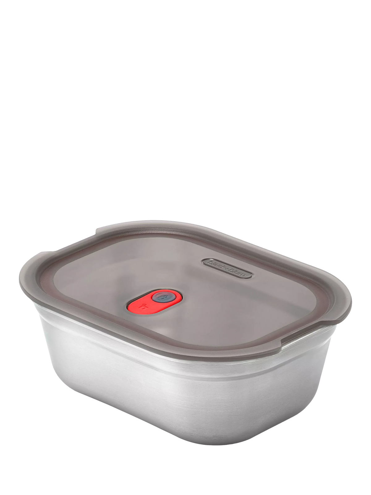 black+blum grey and red rectangular lunch box 600ml, UK version