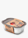 black+blum grey and red rectangular lunch box 600ml, UK version