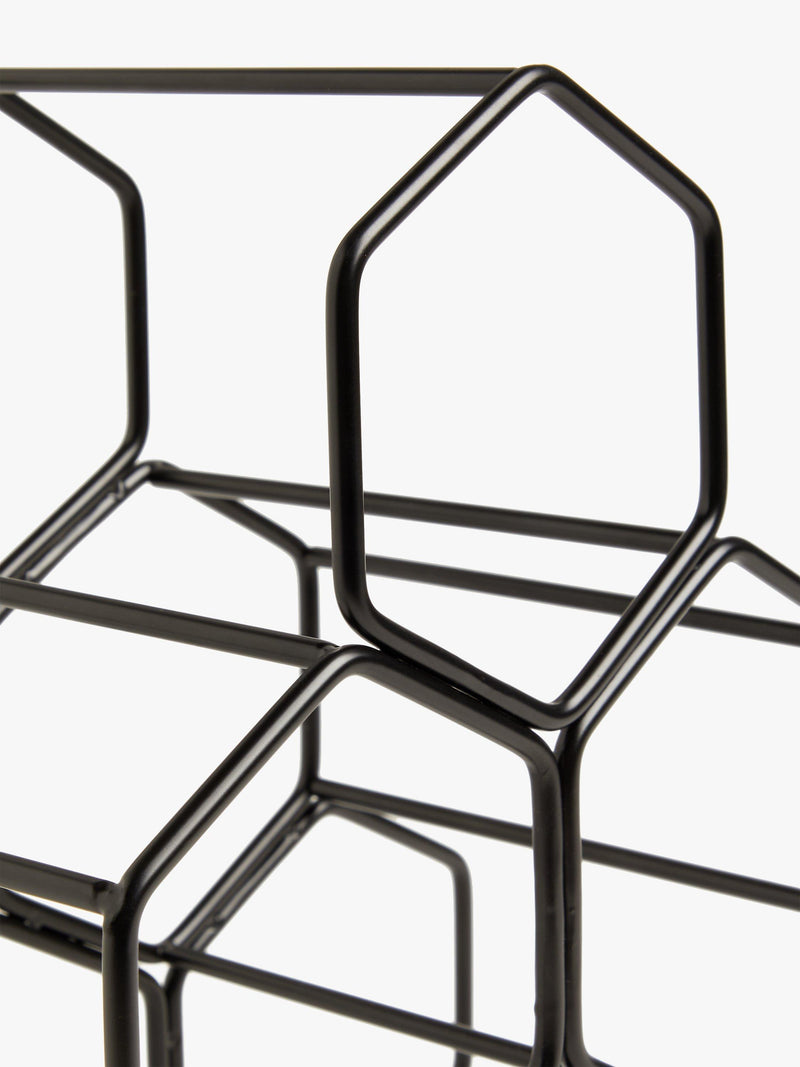 John Lewis honeycomb metal wine rack 6 bottle, UK version