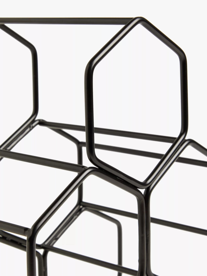 John Lewis honeycomb metal wine rack 6 bottle, UK version