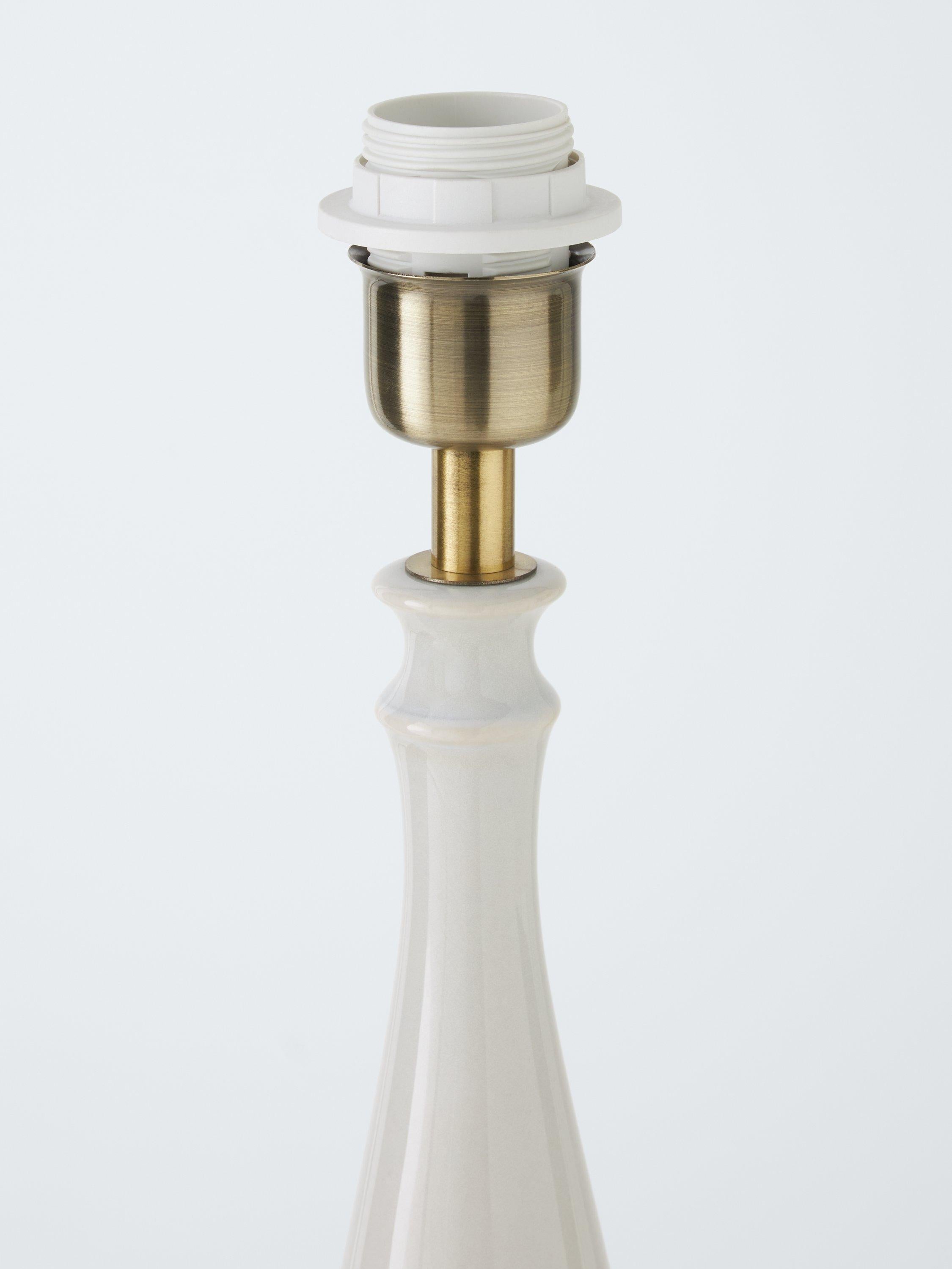 John Lewis Crackle Ceramic Table Lamp Base 38.5cm, imported from the UK