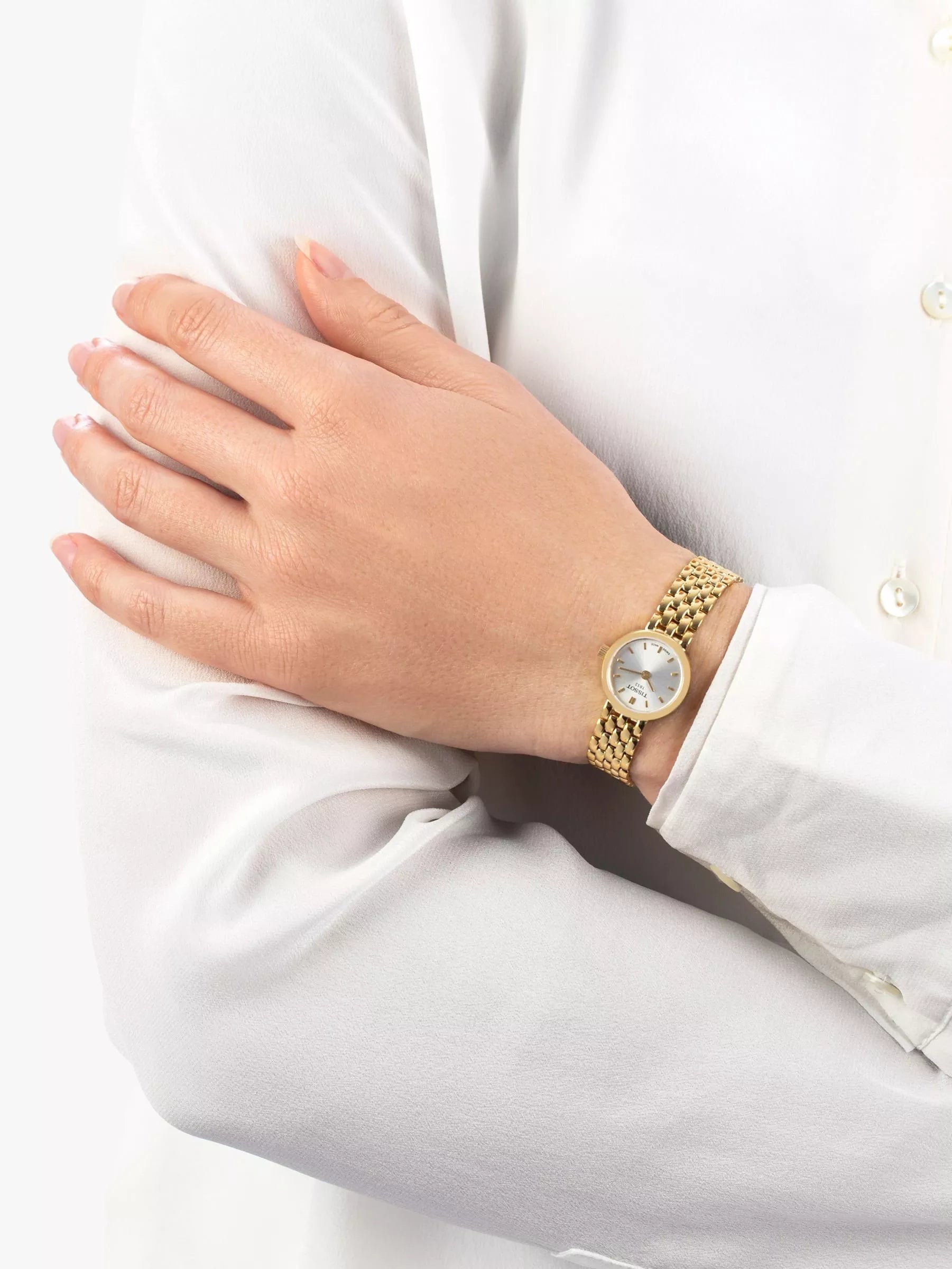 Tissot Lovely women's watch gold white dial 19.5mm, UK version