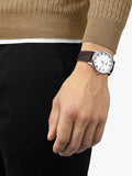 Tissot Classic Dream watch white dial brown leather strap, imported from the UK