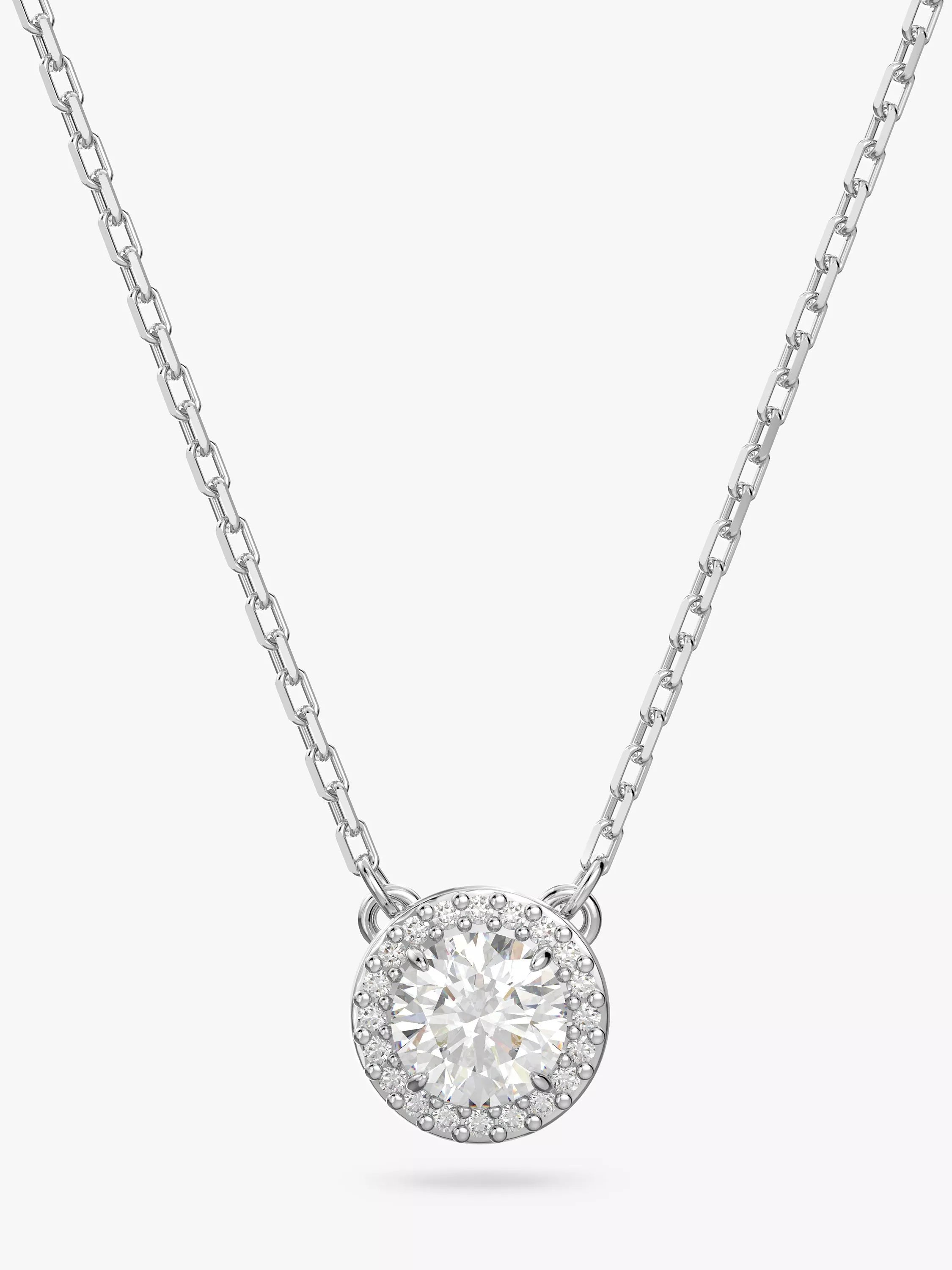 Swarovski crystal pendant necklace silver 38cm - British product