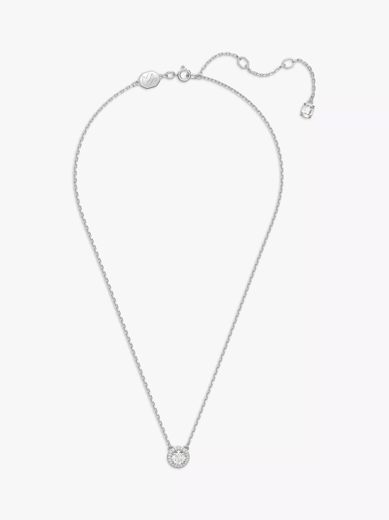 Swarovski crystal pendant necklace silver 38cm - British product