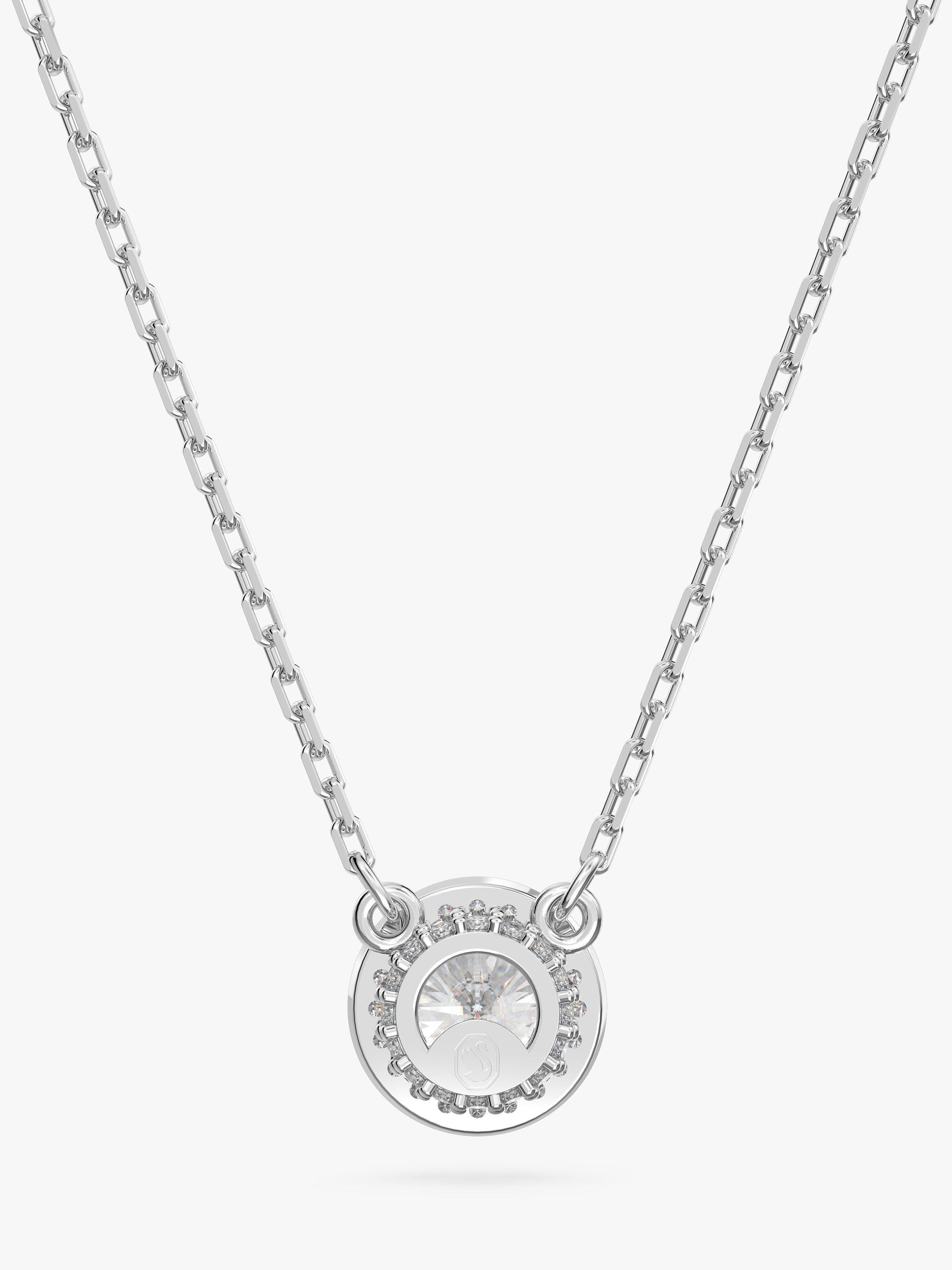 Swarovski crystal pendant necklace silver 38cm - British product