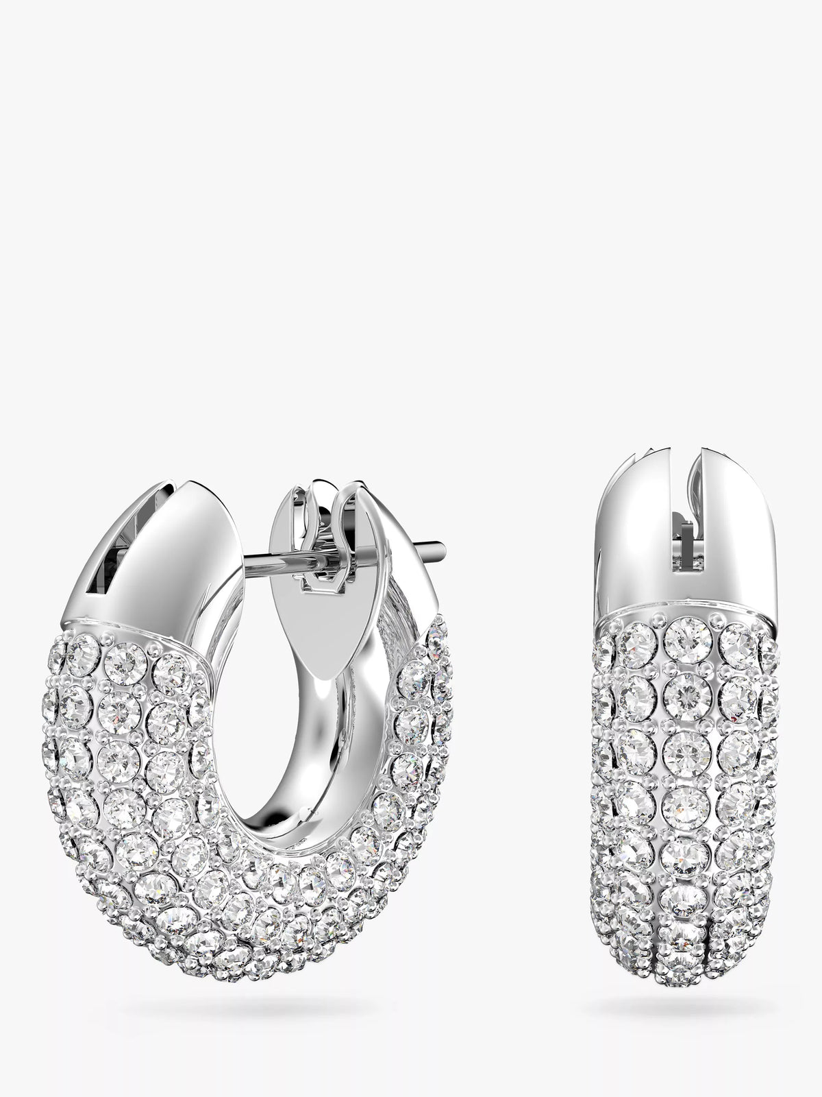 Swarovski Dextera crystal pave hoop earrings 1.5cm, UK version