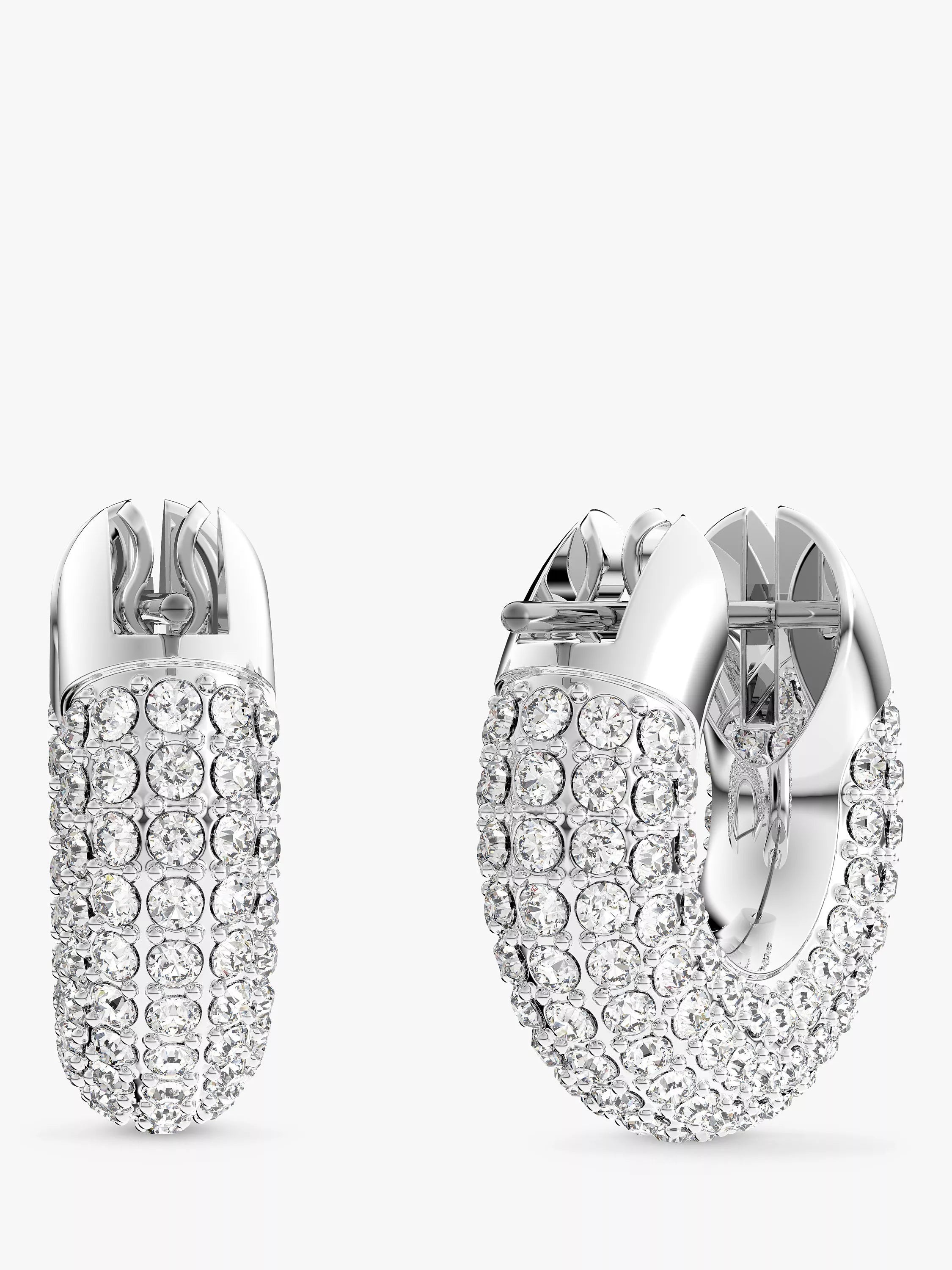 Swarovski Dextera crystal pave hoop earrings 1.5cm, UK version