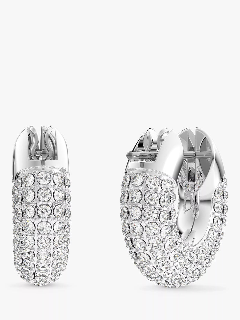 Swarovski Dextera crystal pave hoop earrings 1.5cm, UK version